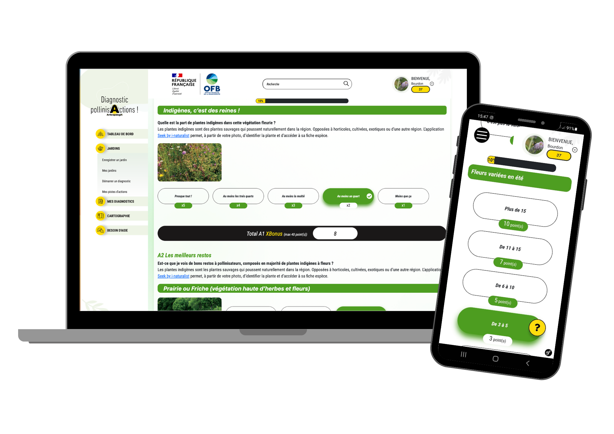 Le diagnostic web pollinis'Actions