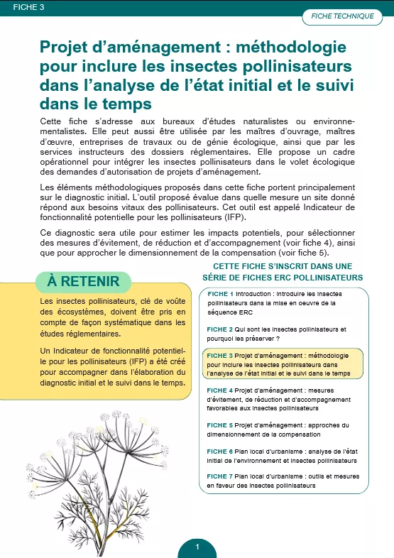 fiche 3 de la série ERC Pollinisateurs
